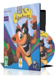 با کاور کامل وقاب و چاپ روی دیسک بازی Crash Bandicoot